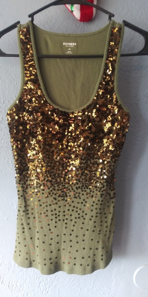 Express Sequin Tank Top